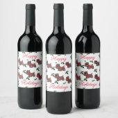 ÉTIQUETTE POUR BOUTEILLES DE VIN TERRIERS ÉCOSSAIS (Bouteilles)