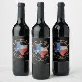 Étiquette Pour Bouteilles De Vin Texas Map Barn Art (Bouteilles)