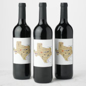 Étiquette Pour Bouteilles De Vin Texas Wine (Bouteilles)