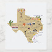 Étiquette Pour Bouteilles De Vin Texas Wine (Étiquettes simples)