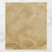 Étiquette Pour Bouteilles De Vin Texture de papier vintage endommagé par l'eau (Étiquettes simples)