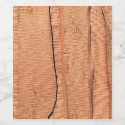 Étiquette Pour Bouteilles De Vin Texture en bois (Étiquettes simples)