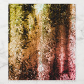 Étiquette Pour Bouteilles De Vin Texture fibreuse étrange et taches brûlées ou de s (Étiquettes simples)