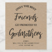 Étiquette Pour Bouteilles De Vin Texture moderne Kraft Godmère Proposition (Étiquettes simples)