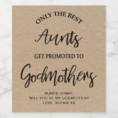 Étiquette Pour Bouteilles De Vin Texture moderne Kraft Godmère Proposition (Étiquettes simples)