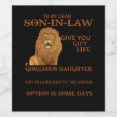 Étiquette Pour Bouteilles De Vin The Venin (Étiquettes simples)