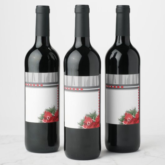 ÉTIQUETTE POUR BOUTEILLES DE VIN THÈME DE VACANCES DANS CENTRAL PARK (Bouteilles)