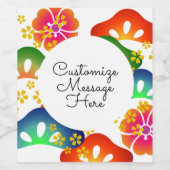 Étiquette Pour Bouteilles De Vin Thème du Parti japonais 001 (Étiquettes simples)