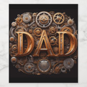 Étiquette Pour Bouteilles De Vin Thème mécanique DAD Automotive (Étiquettes simples)