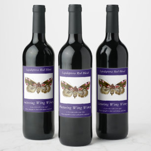 Étiquette Pour Bouteilles De Vin Thyatira batis - La teigne de fleur de la peau
