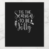 Étiquette Pour Bouteilles De Vin Tis Season Pumpkin Halloween Witch Hat Costume (Étiquettes simples)