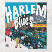 Étiquette Pour Bouteilles De Vin Toast à Harlem Nights (Étiquettes simples)