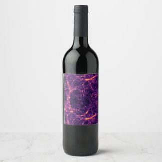 Étiquette Pour Bouteilles De Vin Toile cosmique