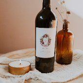 Étiquette Pour Bouteilles De Vin Tomber dans l'amour | Cimetière Mariage des fleurs