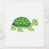 Étiquette Pour Bouteilles De Vin Tortue (Étiquettes simples)