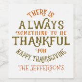 Étiquette Pour Bouteilles De Vin Toujours Quelque Chose À Être Réconfortant Design (Étiquettes simples)