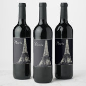 Étiquette Pour Bouteilles De Vin Tour Eiffel à Paris (Bouteilles)