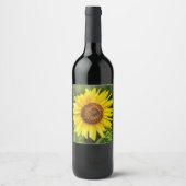 Étiquette Pour Bouteilles De Vin Tournesol (Devant)