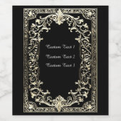 Étiquette Pour Bouteilles De Vin Toute Occasion Gold Frame (Étiquettes simples)