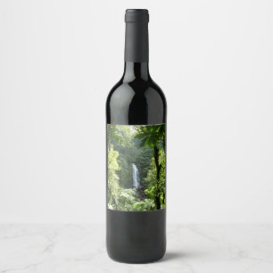 Étiquette Pour Bouteilles De Vin Trafalgar Falls Tropical Rainforest Photographie