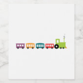 Étiquette Pour Bouteilles De Vin Train Choo Choo (Étiquettes simples)