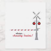 Étiquette Pour Bouteilles De Vin Trains de chasse (Étiquettes simples)