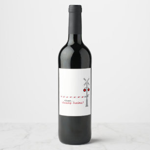 Étiquette Pour Bouteilles De Vin Trains de chasse