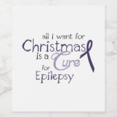 Étiquette Pour Bouteilles De Vin Traitement De L'Épilepsie (Étiquettes simples)