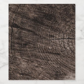 Étiquette Pour Bouteilles De Vin Tree stump (Étiquettes simples)