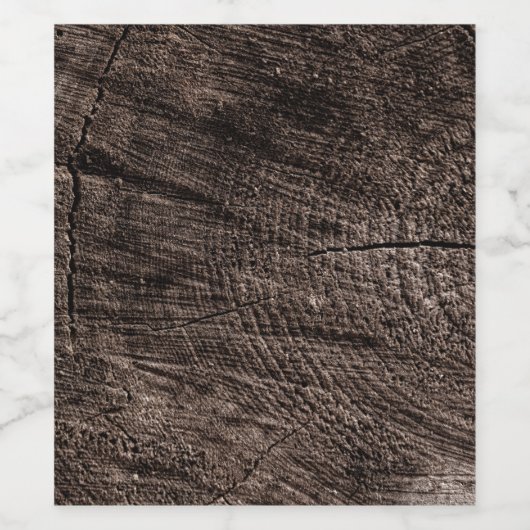 Étiquette Pour Bouteilles De Vin Tree stump (Étiquettes simples)