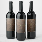 Étiquette Pour Bouteilles De Vin Trèfle doré Saint-Patrick, Cuir marron (Bouteilles)