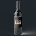 Étiquette Pour Bouteilles De Vin Trois Buffles Gnomes Plaid Red Christmas<br><div class="desc">Trois Buffles Gnomes Plaid Red Christmas</div>