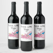 Étiquette Pour Bouteilles De Vin Trois petits cochons (Bouteilles)