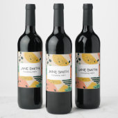 Étiquette Pour Bouteilles De Vin Tropical and Summer Vibes (Bouteilles)