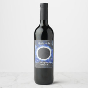 Étiquette Pour Bouteilles De Vin Trou noir Sauvignon Blanc