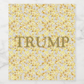 ÉTIQUETTE POUR BOUTEILLES DE VIN TRUMP  (Étiquettes simples)