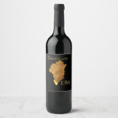 ÉTIQUETTE POUR BOUTEILLES DE VIN TRUMP (Devant)
