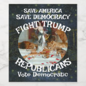 Étiquette Pour Bouteilles De Vin Trump (Étiquettes simples)