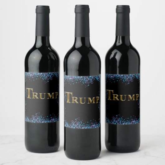 ÉTIQUETTE POUR BOUTEILLES DE VIN TRUMP (Bouteilles)