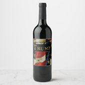 ÉTIQUETTE POUR BOUTEILLES DE VIN TRUMP (Devant)