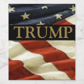 ÉTIQUETTE POUR BOUTEILLES DE VIN TRUMP (Étiquettes simples)