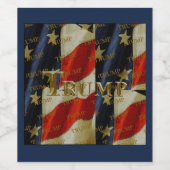 ÉTIQUETTE POUR BOUTEILLES DE VIN TRUMP (Étiquettes simples)