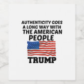 ÉTIQUETTE POUR BOUTEILLES DE VIN TRUMP (Étiquettes simples)