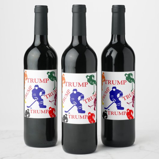 ÉTIQUETTE POUR BOUTEILLES DE VIN TRUMP (Bouteilles)