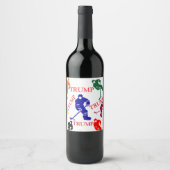 ÉTIQUETTE POUR BOUTEILLES DE VIN TRUMP (Devant)