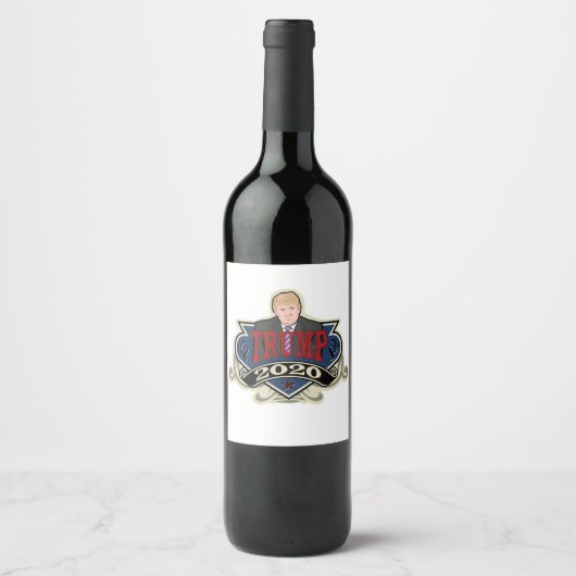 Étiquette Pour Bouteilles De Vin Trump 2020 Vintage (Devant)