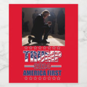 Étiquette Pour Bouteilles De Vin Trump 2024 (Étiquettes simples)