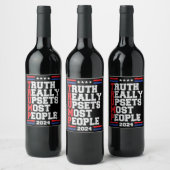 Étiquette Pour Bouteilles De Vin Trump 2024 (Bouteilles)