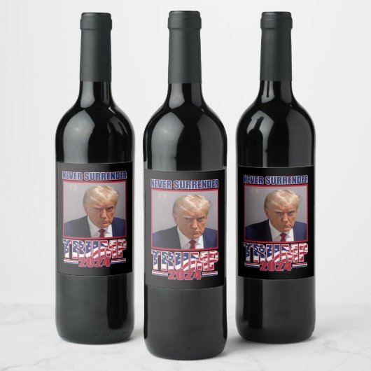 Étiquette Pour Bouteilles De Vin Trump 2024 (Bouteilles)
