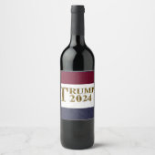 ÉTIQUETTE POUR BOUTEILLES DE VIN TRUMP 2024 (Devant)